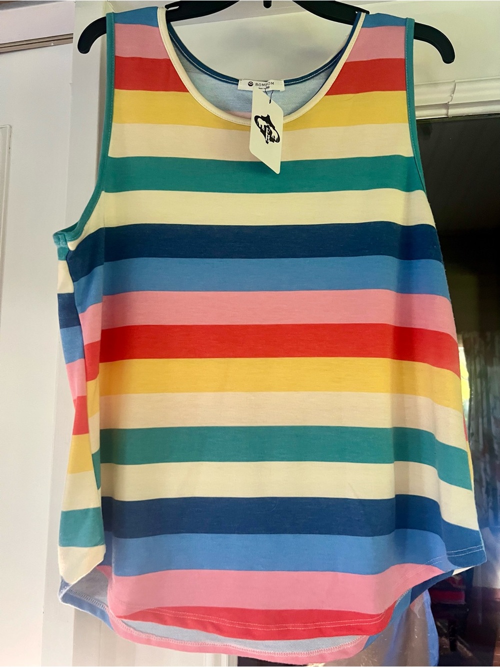 Bombón Women’s Rainbow Stripe Tank Top - Multicolor